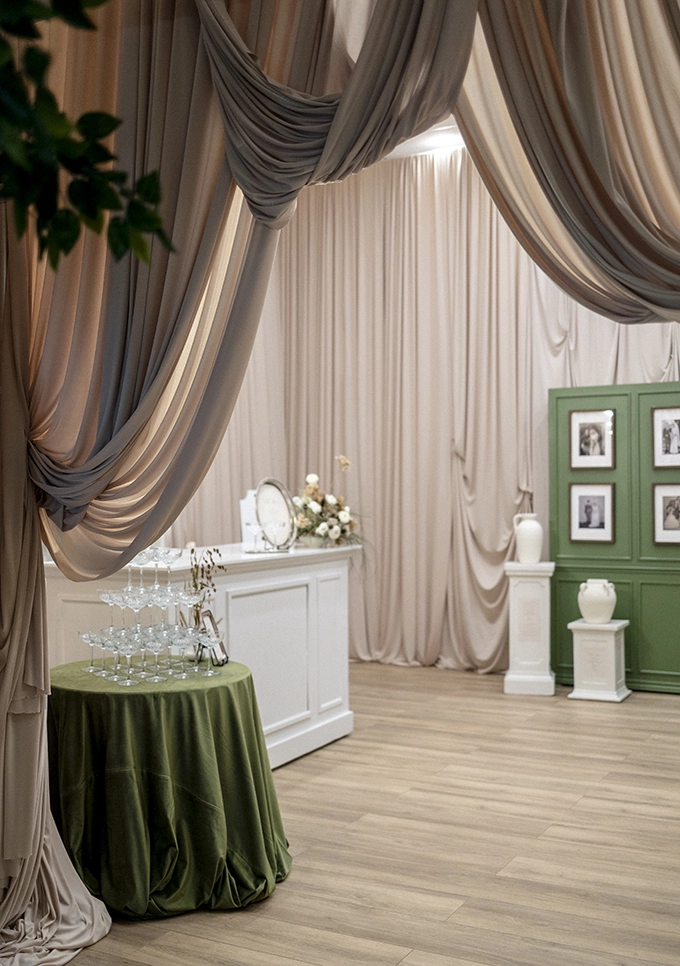Bar rental setup at an event