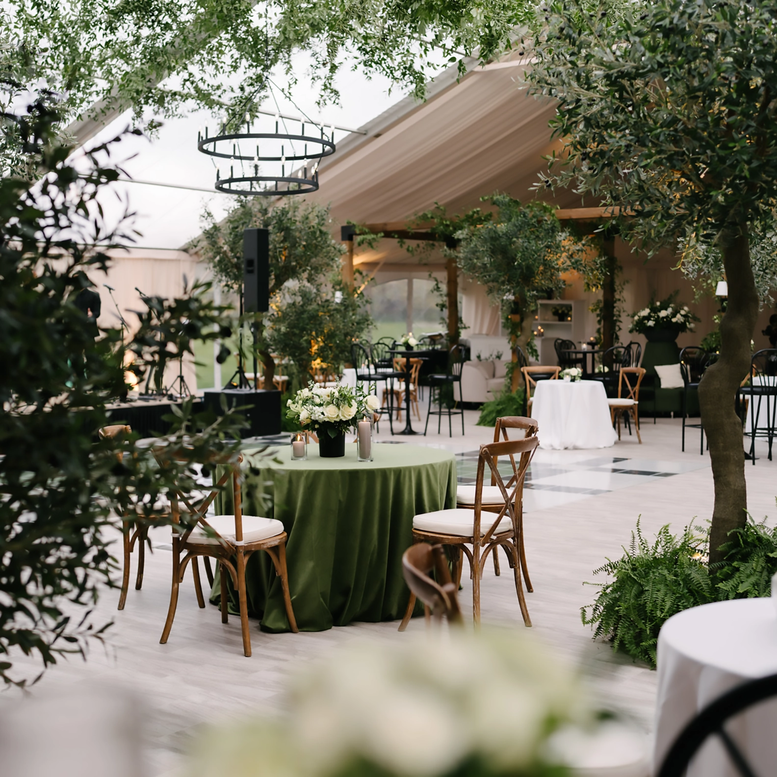Setup of the Custom Wedding Tent Package from Special Event Rentals