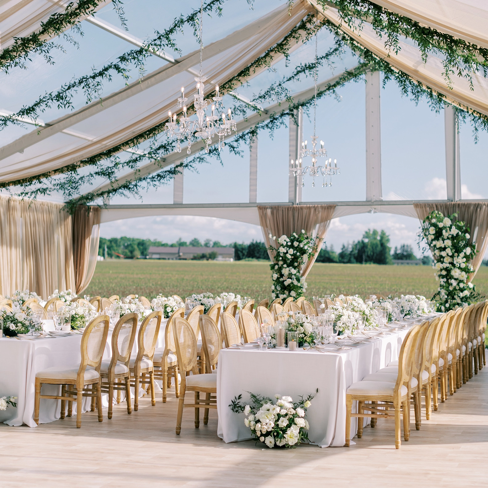 Setup of the Premium Wedding Tent Package from Special Event Rentals