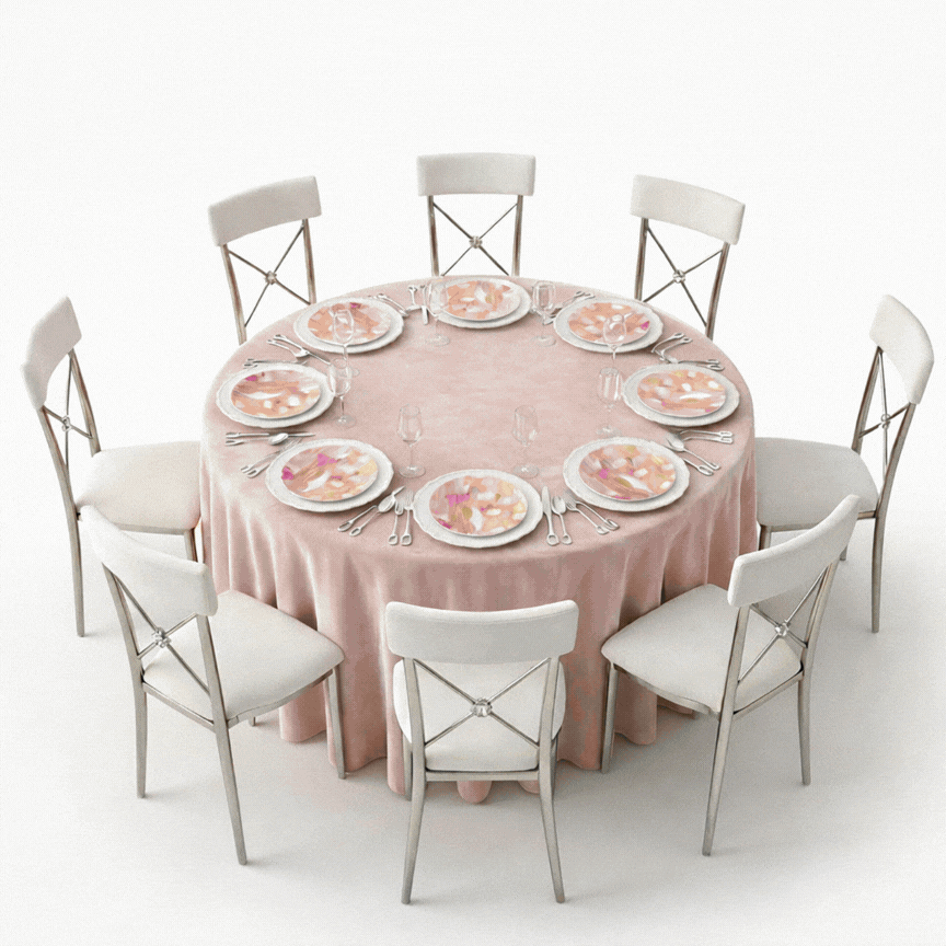 Animated GIF showcasing various table setups